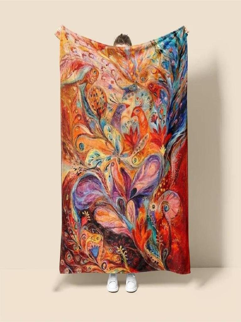 Plush Throw Blanket for Sofa or Bed  Natural  Animal Prints  Soft Thick Cozy Winter Blanket