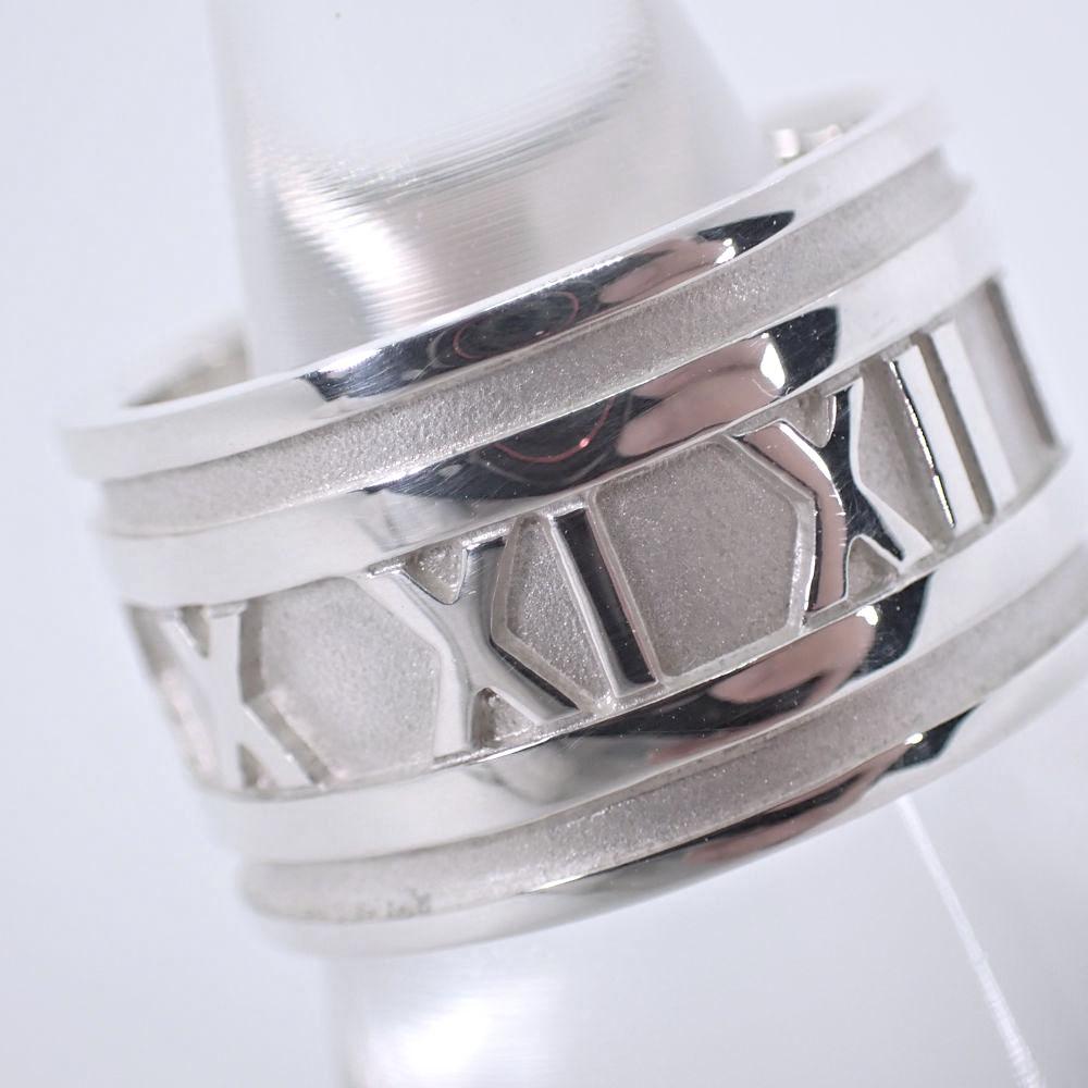 [Pre-owned] TIFFANY 925 Atlas Wide Ring / Size 9.5 / J7-8