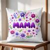 MaMa Cushion Cover Natural Linen Organic Fabric DoubleSided Printing Couch Pillow Covers Home Decor