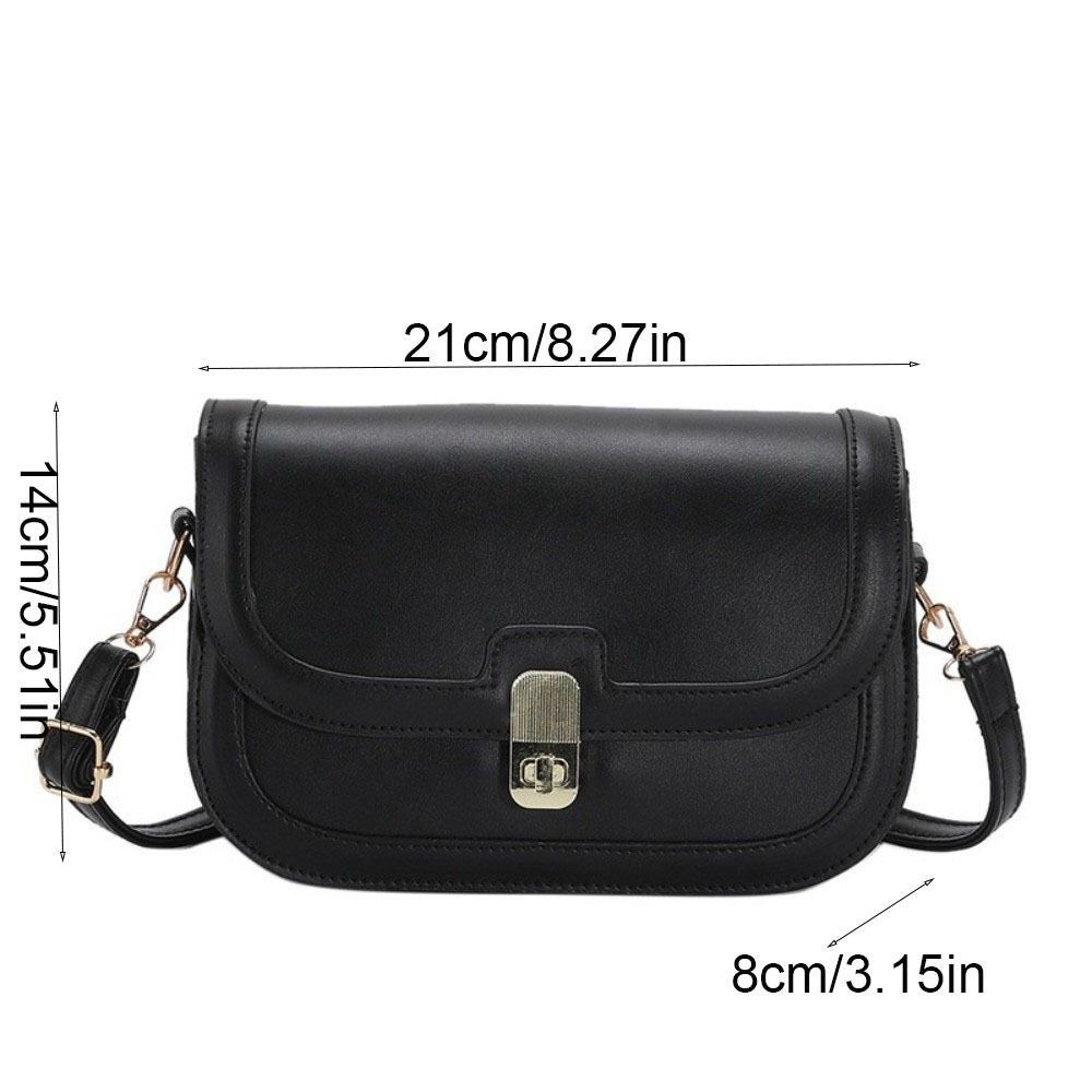 Korean Style PU Leather Shoulder Bag Square Women Underarm Bag Simple Crossbody Bag  Outdoor