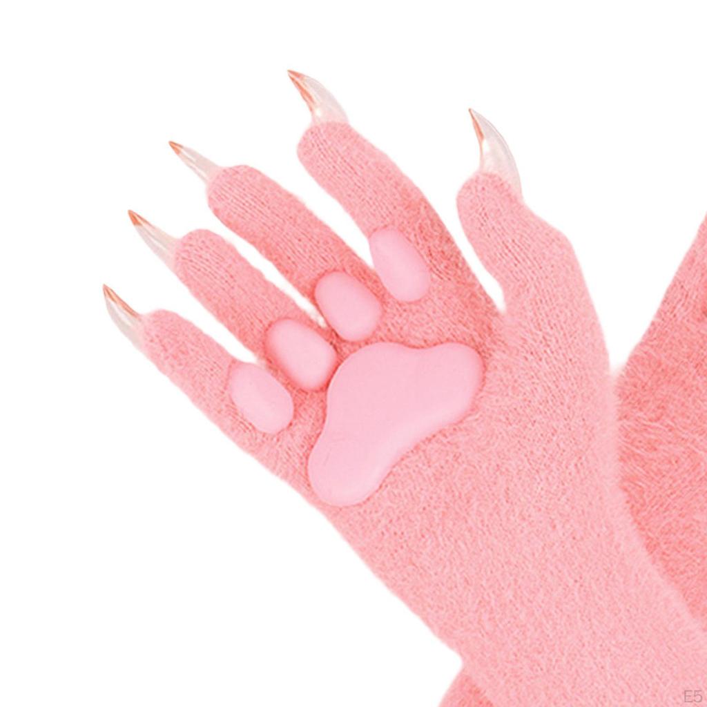 Katzenkrallen Handschuhe Bären Wolf Pfoten Fäustlinge für Party Bühnenauftritt