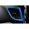 For Mazda 3 Axela 2014-2018 Bright Blue Console AC L&R Air Outlet Vent Trim 2PCS
