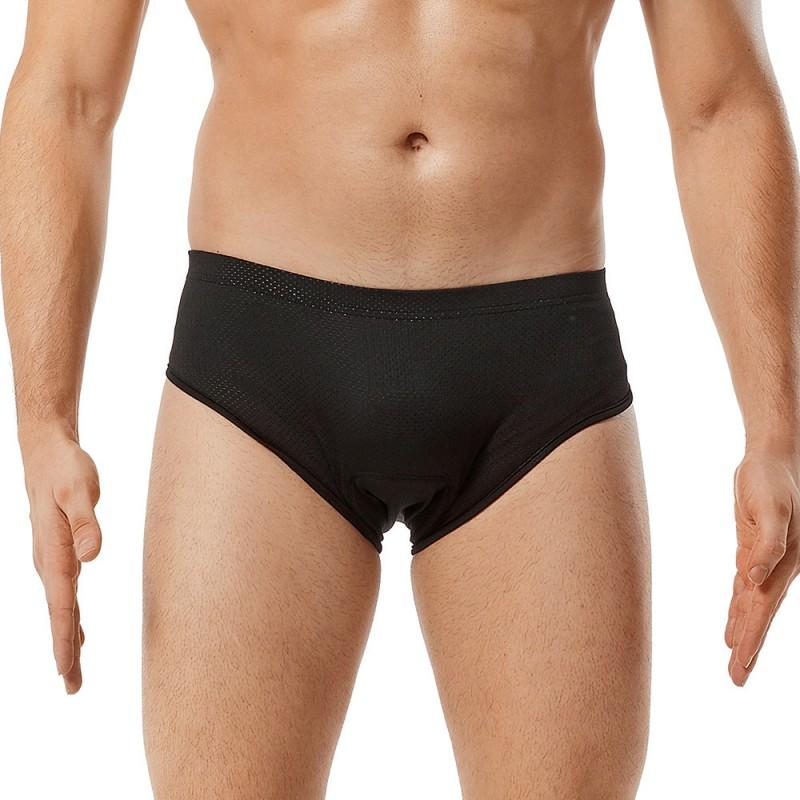 Slip da Ciclismo da Uomo con Imbottitura in Gel Traspiranti Asciugatura Rapida Compressione Biancheria Intima Bici da Strada Mountain Bike