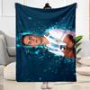 Dynamic Soccer Celebration Blanket Comfortable Perfect for Bedding Sofa Office All-Season Use Modern Best Holiday Gift for Friends Family