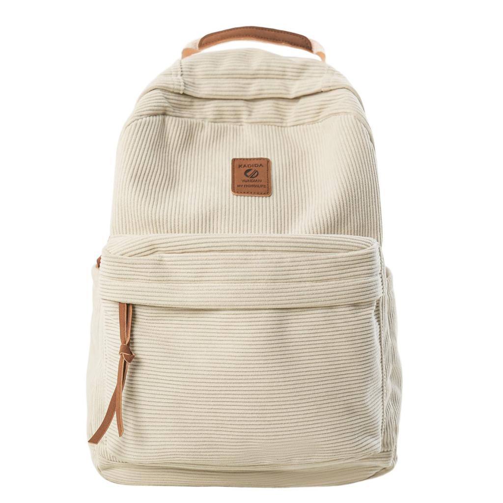Schoolbag Retro Korean Version Ins Niche Schoolbag for Female Middle School Students Large Capacity Simple Solid Color Backpack Junior High School 