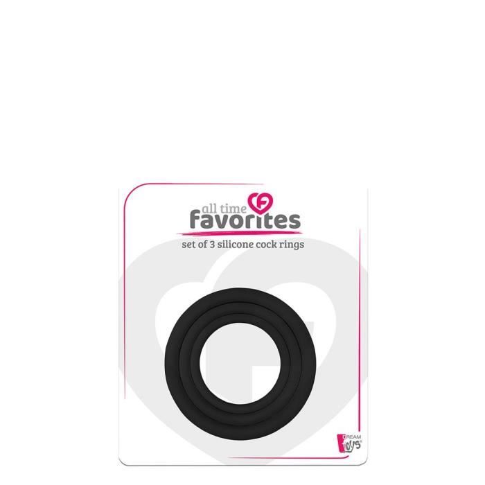 Cockring - Dream Toys - Favoris de tous les temps - Silicone - 3 tailles - Extensible