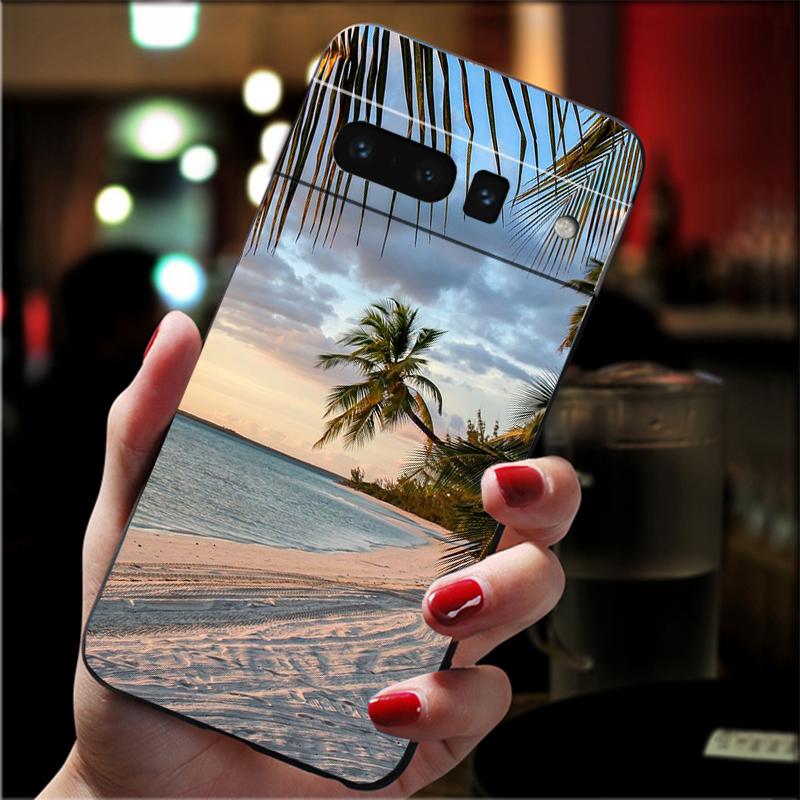 

Phone Case For Google Pixel 10 Pro XL 9 Pro XL 9A 8 7 6 Pro Pixel 8A 7A 6A Pixel 8 7 6 5 Ocen Beach Palm Tree Google Pixel 5