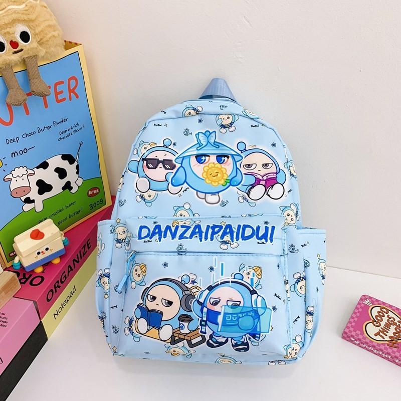 

Eggy Party Cartoon Backpack With Large Capacity For Kids School Education небо синє кольору