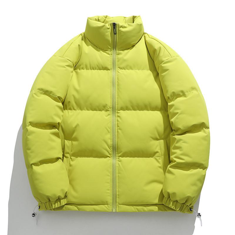 In 2025, thickened cotton clothes, men's and women's teenagers, casual simple and loose stand-up collars, high street jackets, trendy cotton clothes