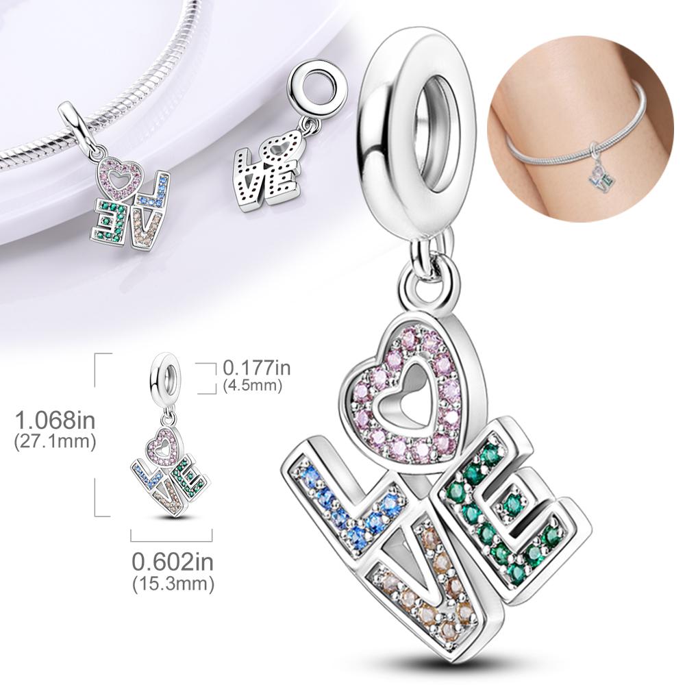 

Original Charms Copper Colorful Infinite Love Pendants Fit Charms Plata Bracelets For Women Jewelry Making Fine Gifts