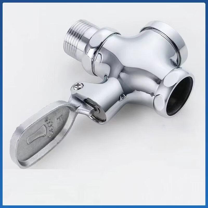 Copper Foot Pedal Flush Valve for Squat Toilets