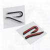 kqsdr10 1PCS 3D Metal Car Styling R Emblem Side Fender Rear Tail Trunk Sticker For VW GTI Tiguan Bora POLO PASSAT CC Touran GOLF Jetta