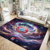 FC Bayern Design Kristall Samt Teppich Gemütlich Nicht?Rutschfester Teppich mit Aufdruck für Schlafzimmer Wohnzimmer Eingang