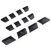 12Pcs Car Door Seat Memory Lock Switch Buttons Stickers Cover Trim for Mercedes Benz a B C E Class CLA GLA GLE GL GLS ML
