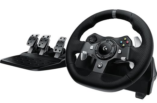 Logitech G920 Driving Force Steering Wheels & Pedals, for Xbox Series X|S /Xbox One/PC, Black