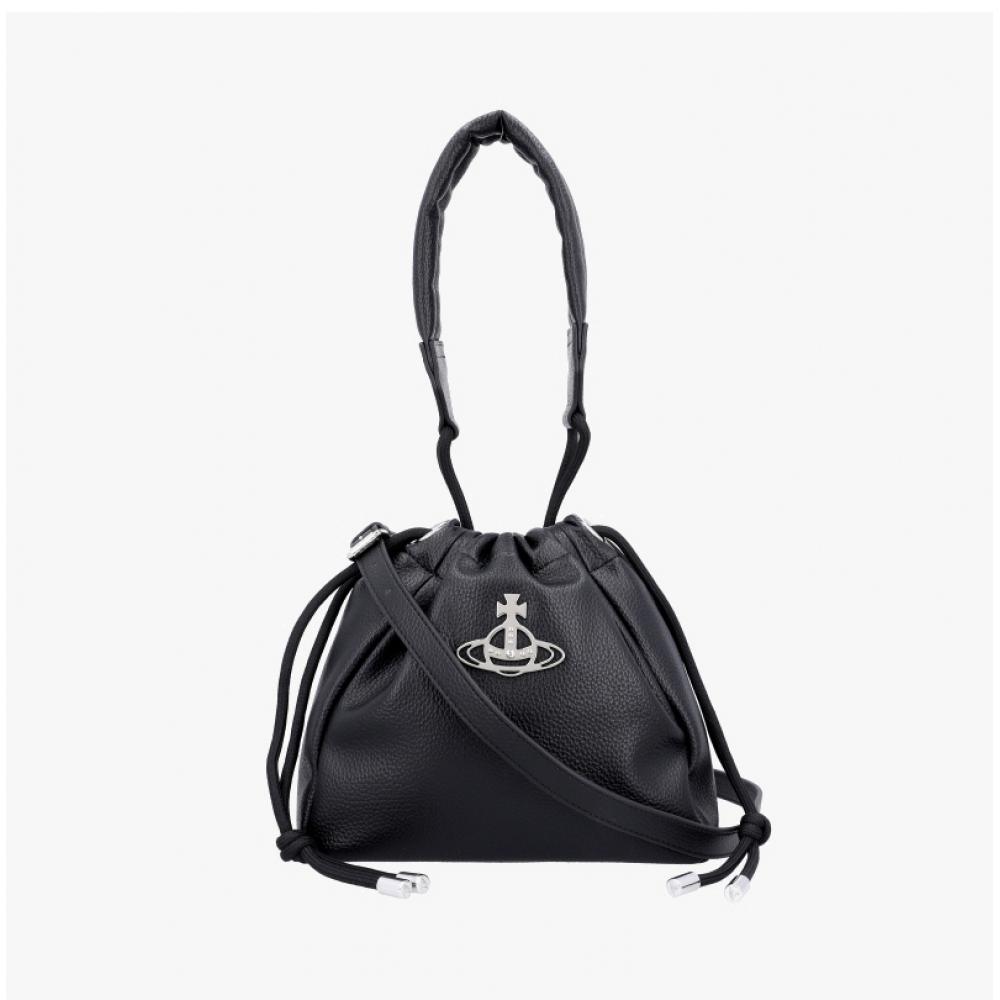 Vivienne Westwood Small Bucket Shoulder Bag N403 Hillary Vegan Bio Green Grain