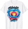 Vintage Retro Larsson Middernachtzon Dolfijn Grafisch T-shirt