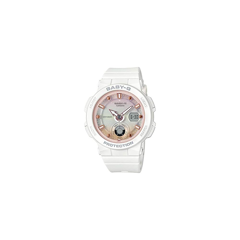 

Жіночий годинник Casio Baby-G BEACH TRAVELER BGA-250-7A2JF, Білий (Офіційний японський продукт)