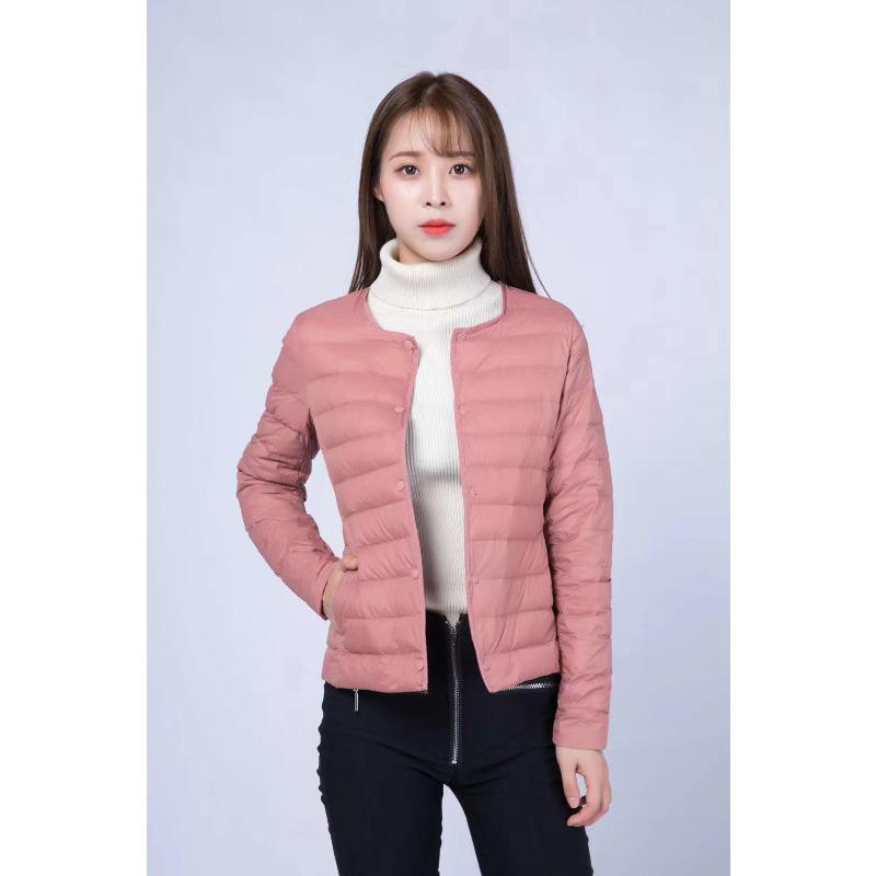 

Когда короткая новая белая куртка на утином пуху сочетается с круглым вырезом и повседневным модным пальто на осень и зиму XXXXL