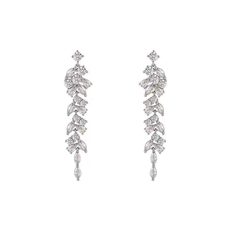 Women's High-End Zircon Tassel Earrings - 2023 Unique Design