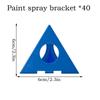 40pcs Mini Paint Stands Tool Triangle Paint Pads Feet for Woodworking Carpenter Woodworking Accessories