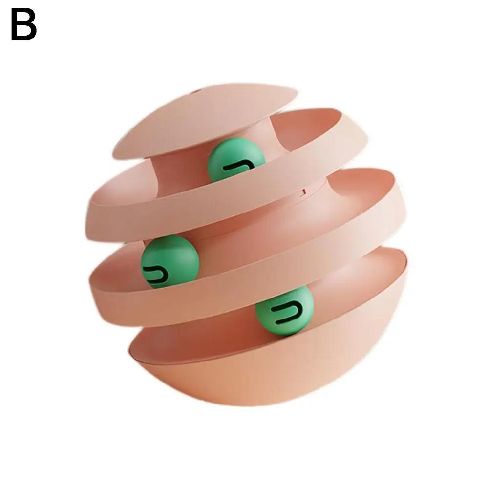 Pet Cat Tower Turntable Ball Funny Cat Toy Tumbler Supplies Anti-suffocation Cat Pet Stick Toy Climbing Frame Sports Cat A1B9