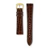 [Seiko Watch] Seiko Watch Commercial Band Genuine Product Side Crocodile French Tailored Width 18mm Lock Width 15mm Side Crocodile Dark Brown DA41
