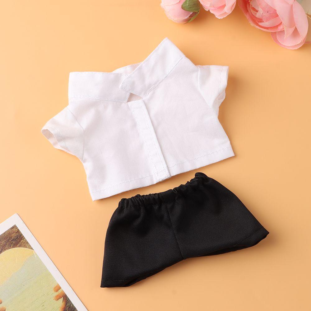 For 20 cm American  Doll Mini Doll Clothes Doll Accessories Collar Coat Doll Shirt Pants