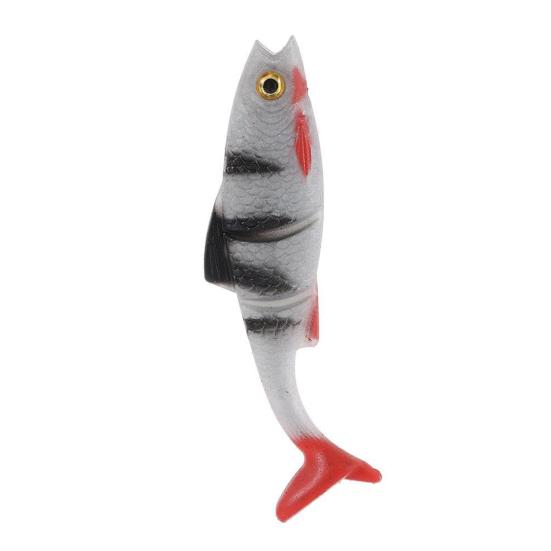 1/2/3Pcs 8CM Soft Artificial Lure Paddle Tail Silicone Bionic Swimbait Realistic 3D Eyes Swimming Lure Saltwater Freshwater Fishing Accessories