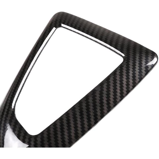 Carbon Fiber Control Gear Box Shift Knob Panel Frame Cover Sticker Interior Trim Compatible with BMW F20 F21 F22 F23 F30 F34 F35 F32 F33 F36 1 2 3 4