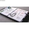 Bullet Journal Stickers 4 Sheets - White, Red, Black