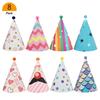 ABWR-32Pcs Paper Gold Foil Happy Birthday Party Cone Hats For Adults And Kids Party Decoration