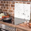 Glass Protective Stovetop Plate 60x52 Drops