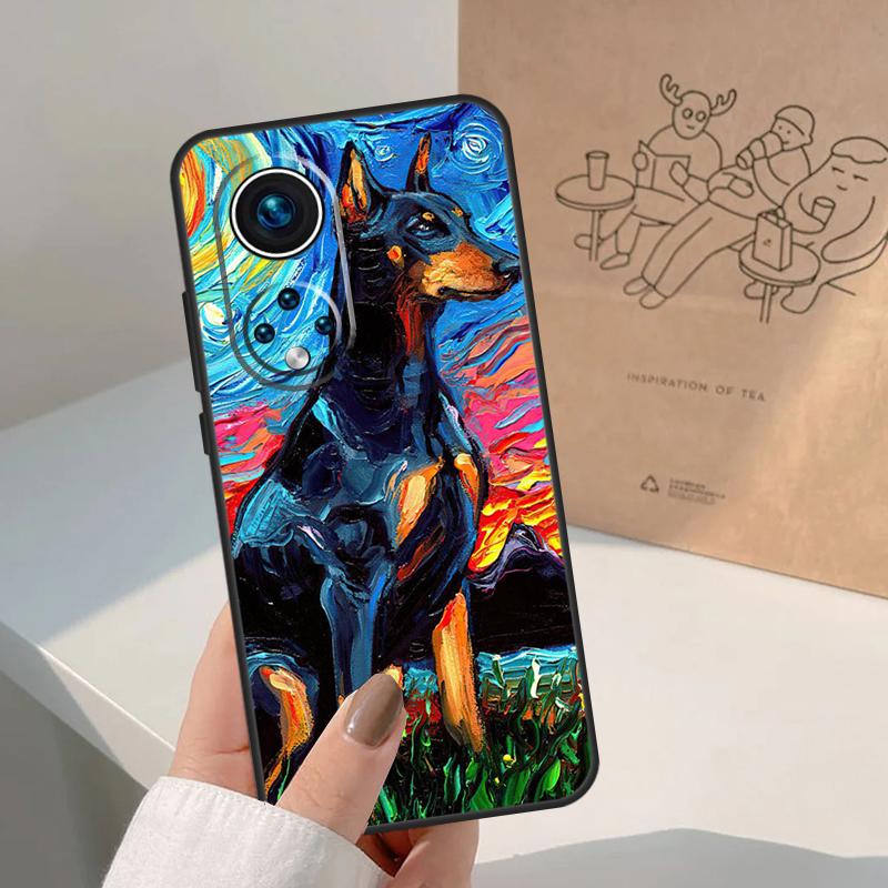 Dachshund Doberman Dog For Honor Magic 8 5 6 7 Pro Case For Honor 400 200 Lite 50 70 90 X8c X8b X9a X9b X9c X9d Win