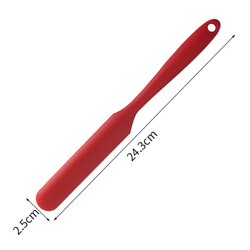 24cm Silicone Spatula Non-Stick Butter Cake Long Spatula Cream Spatula Heat Resistant Flexible Blender Cookie Pastry Baking Tool