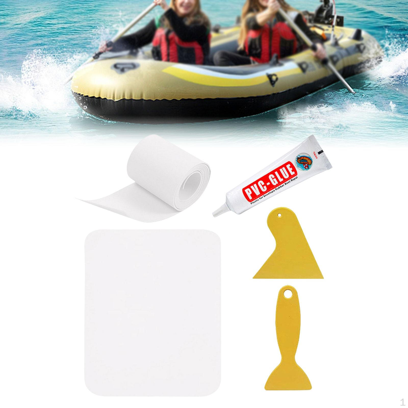 

Заплатка для каяка Сделай сам Надувные буи для бассейна Ремонтная лента с клеем 60 мл Чехол для лодки для каноэ белый