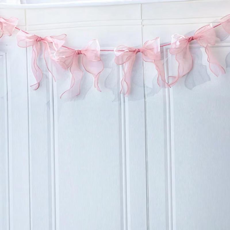 2m Ribbon Backdrop Reusable Glittering Fishtail Tulle Shimmering Wedding/Birthday 10pcs