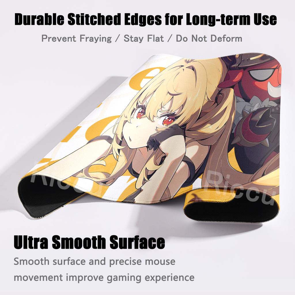 ZZZ Gaming Hoshimi Miyabi Ye Shunguang Mousepad Evelyn Ellen Zenless Zone Zero Pattern Keyboard Office Desk Anime Girls Tablemat