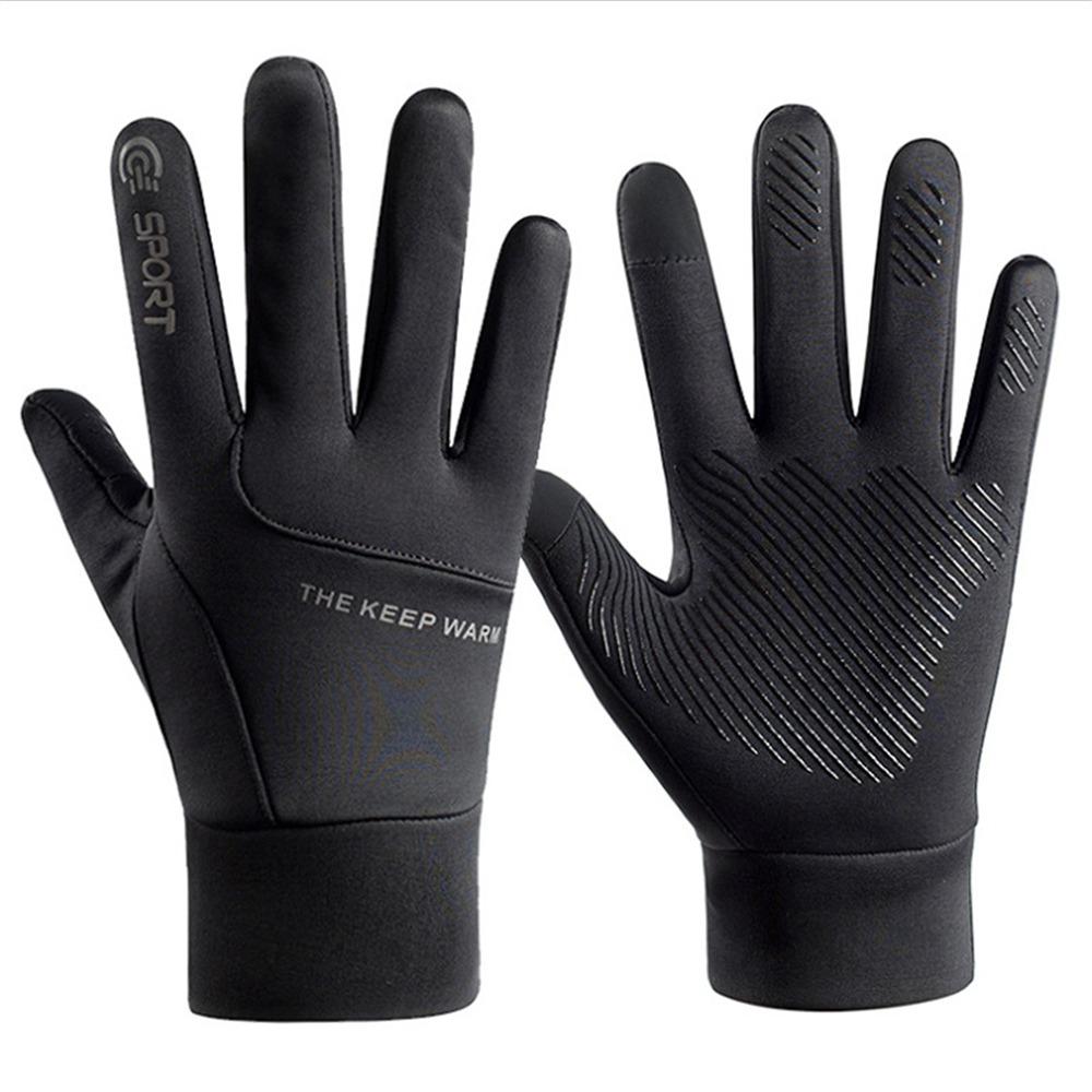 Waterproof Winter Gloves Plus Velvet Mittens Daily Sports Gloves  for Riding Motorcycle Gloves