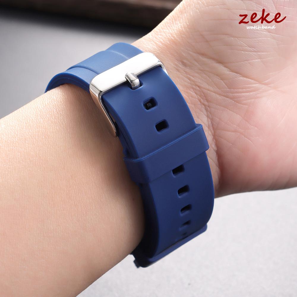 Quick Release Rubber Watch Band 20mm 22mm for Rolex for Seiko Bracelet Silicone Sport Watrproof Universal Smartwatch Wristband