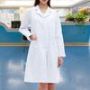 Yousheng Doctor Coat White Long-Sleeved V-Neck Anti-Fouling Lab Coat Men Women Multi-Pocket Design Work Lab Coat