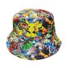 Cartoon Outdoor Pikachu Fisherman Sunshade Matching Hat Net Hat Adult Children