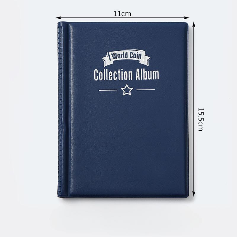 120 Pockets Coins Album Multi-Kinetic Pvc Banknotes Coin Collection Book For Collectors Badge Collect Accessories Photo Albums