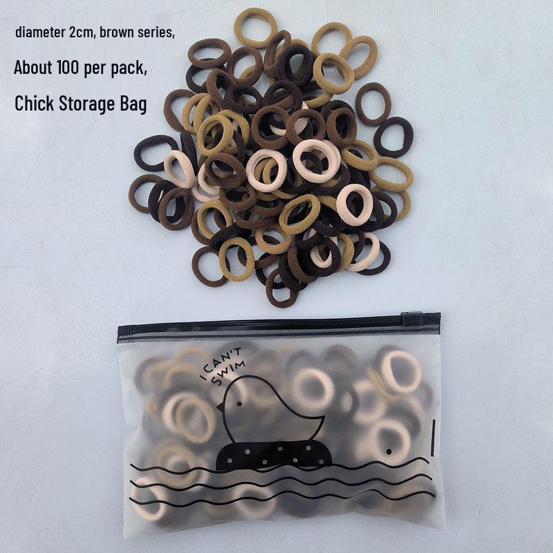 2cm Hochelastische Haargummis für Kinder - Sanfte, kleine Handtuchringe für Mädchen und Babys, Haarschonende Gummibänder