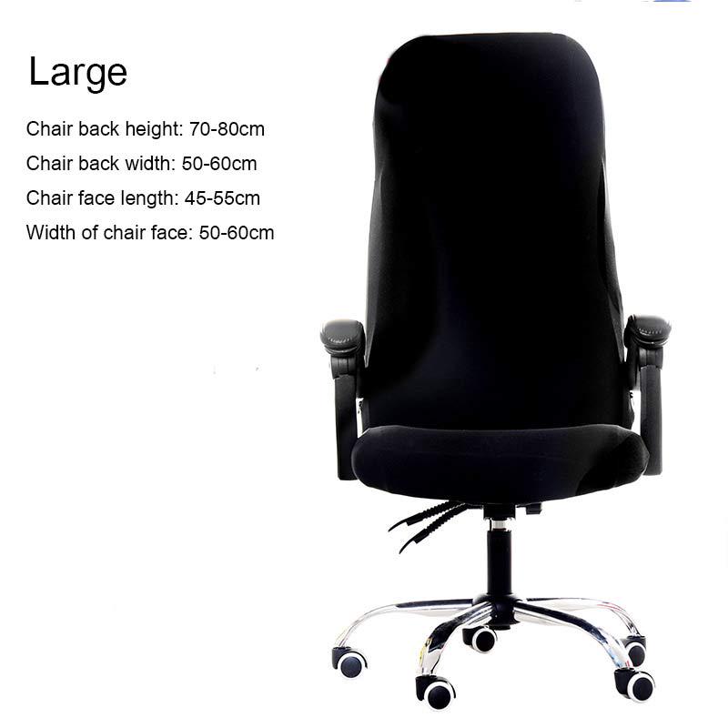 

Спандекс для офисных сидений, эластичные чехлы на стулья, антигрязные съемные чехлы на компьютерные сиденья, офисные стулья, 1 шт., 3 размера, ручная работа L