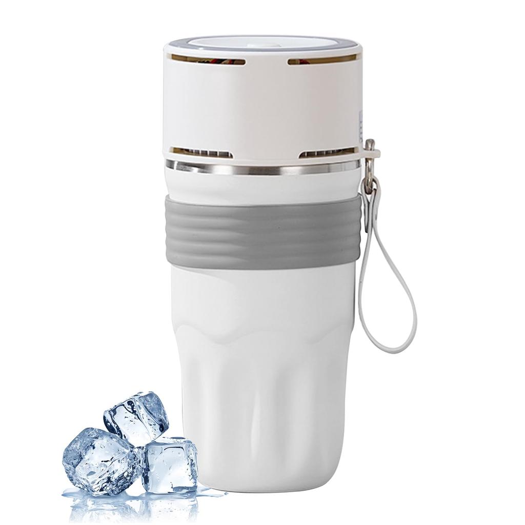 MACOLAUDER Electric Cooling Cup, 510ml, Peltier Technology, Keeps Drinks Cool from -5°C To 0°C (-5°C To 0°C) or Warms To 50-55°C (50-55°C) by
