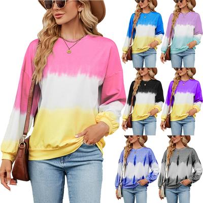 2023 Herbst und Winter Damen Hoodie Lässiger Rundhals Langarm Loose Ask Sweatshirt