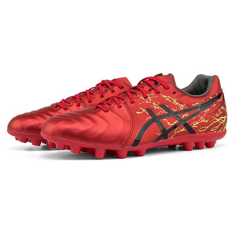 Asics Ds Light Round Toe Lace-Up Ag (Rubber Short Studs) Synthetic Leather Soccer Shoes Men Soccer Shoes Red 1103A032-600