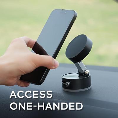 Car Phone Holder Magnetic Vacuum Suction Foldable 360 Rotate Stand Mount for Smartphone Automobile Accessories