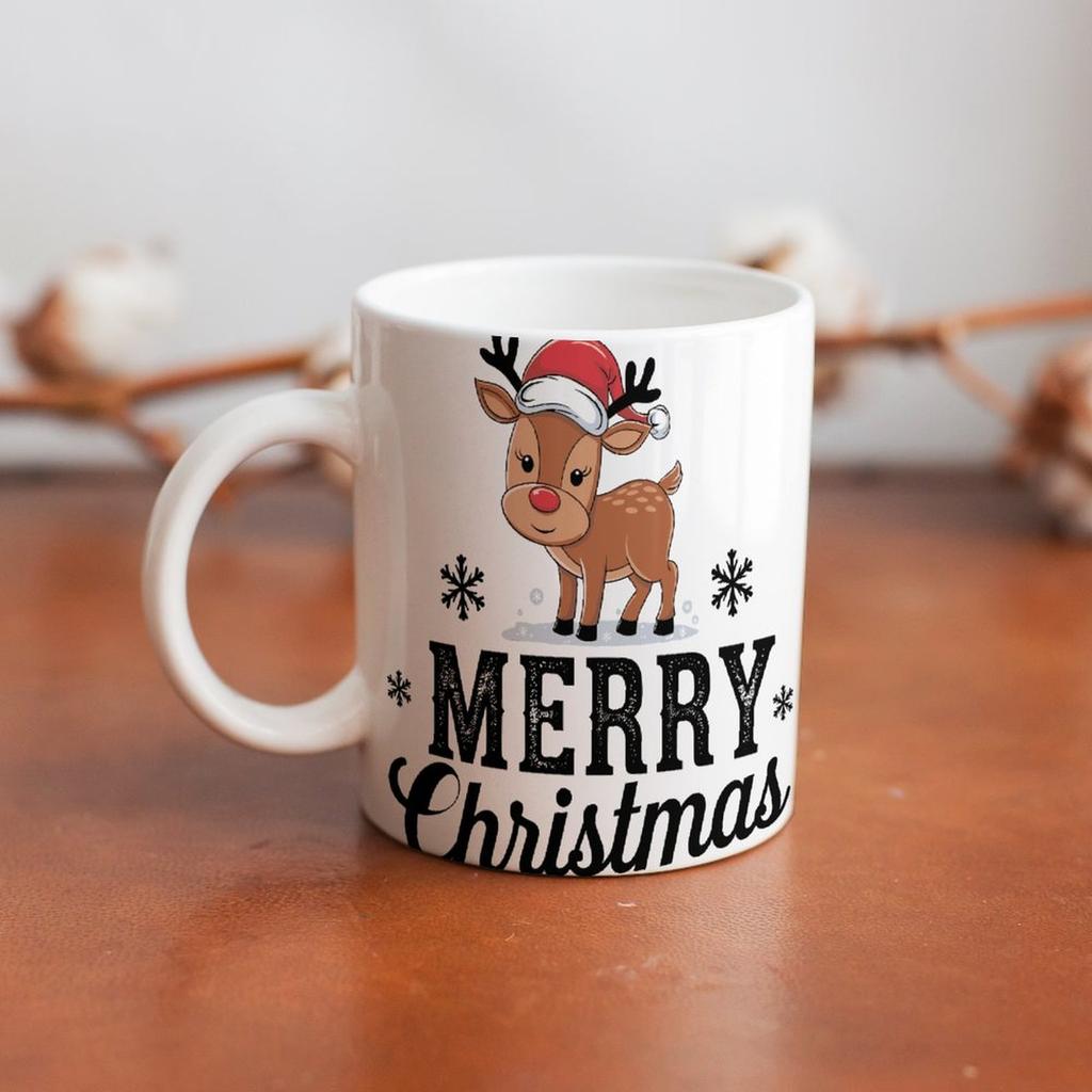 1pc 11oz blank ceramic coffee mug, double-sided printed cup, durable white finish, comfortable grip, high quality mug for everyday drinkers